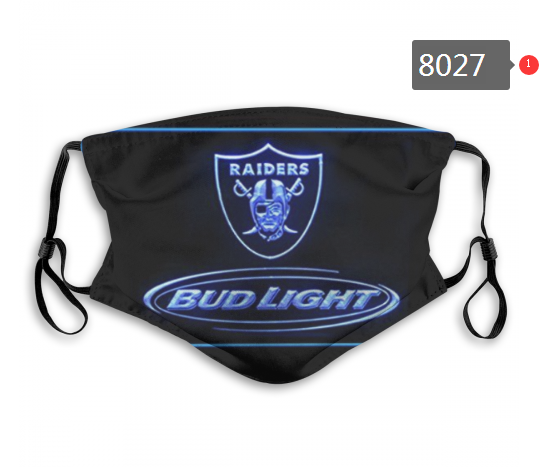 NFL 2020 Oakland Raiders #6 Dust mask with filter->nfl dust mask->Sports Accessory